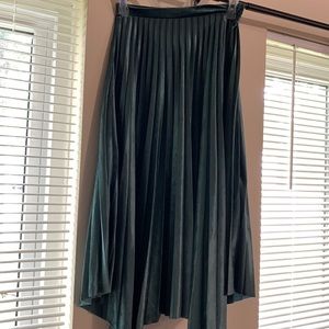 Beautiful royal green pleated skirt